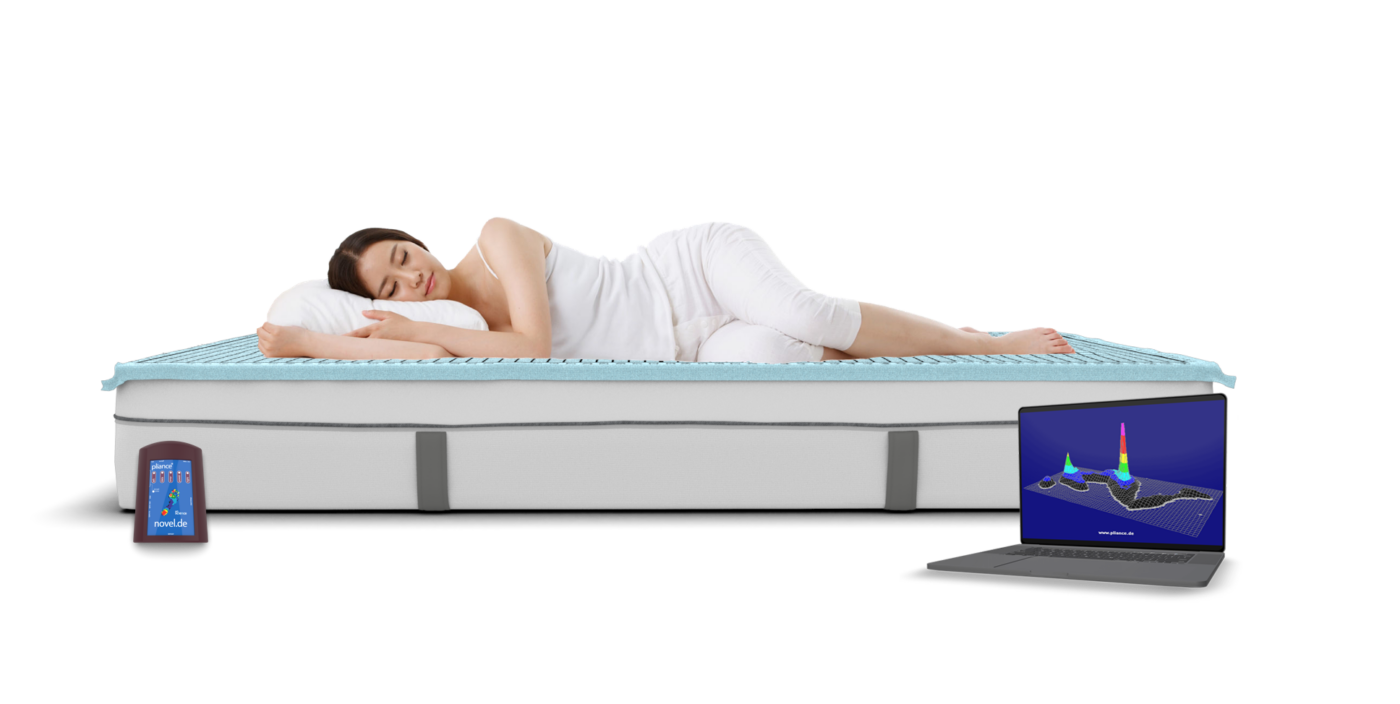 body pressure mapping on bed mattress -pliance mattress
