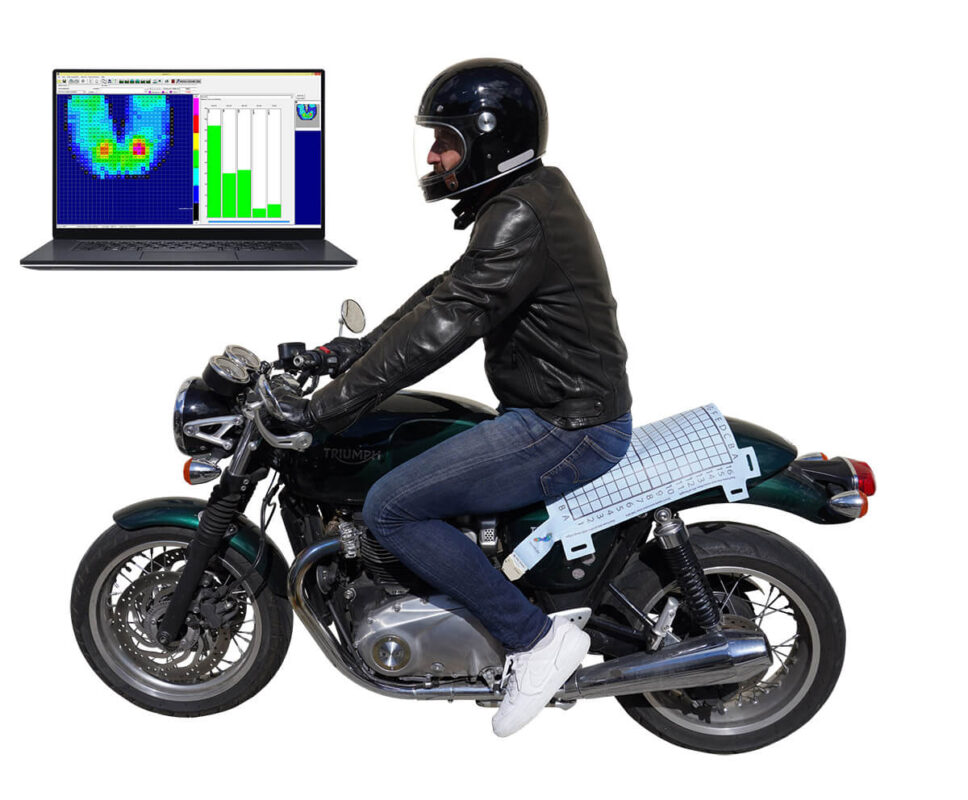 saddle pressure measurement - motorcycle