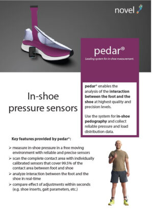 Footwear pressure distribution measurement- pedar| novel.de