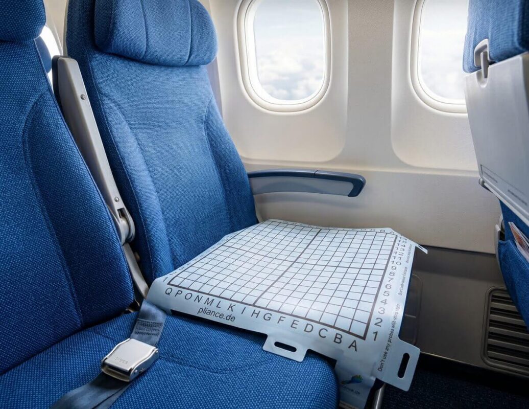 airplane seat pressure mapping utilizing pliance sensor