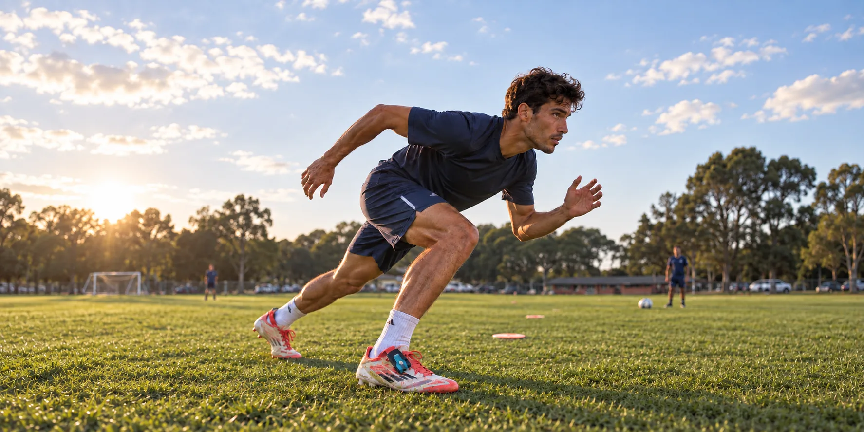 Illustration of loadsol force-sensing insoles for football and athletics