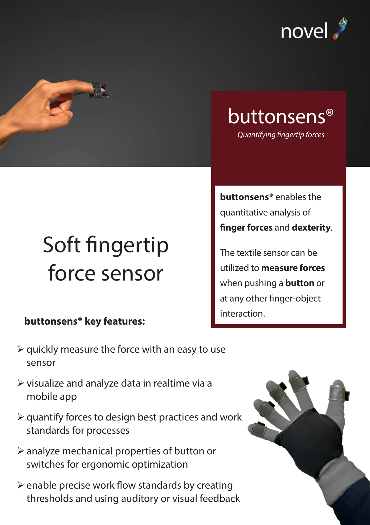 Cover of the current buttonsens English brochure, August 2026