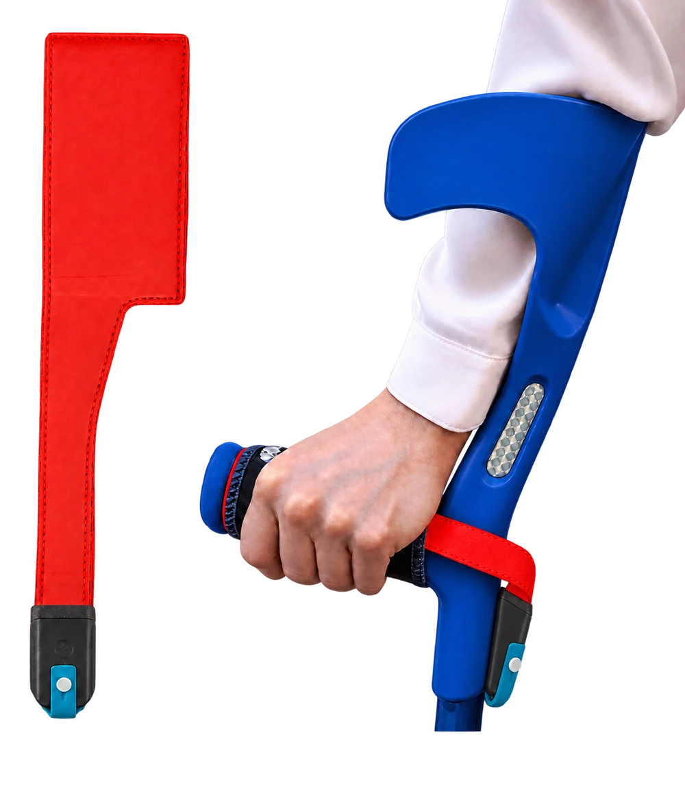 loadpad red sensor and crutch application with both electronics units updated to the black and cyan design